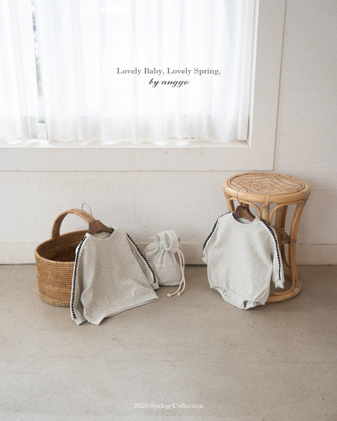 anggo cookie&cream romper (3-12m)