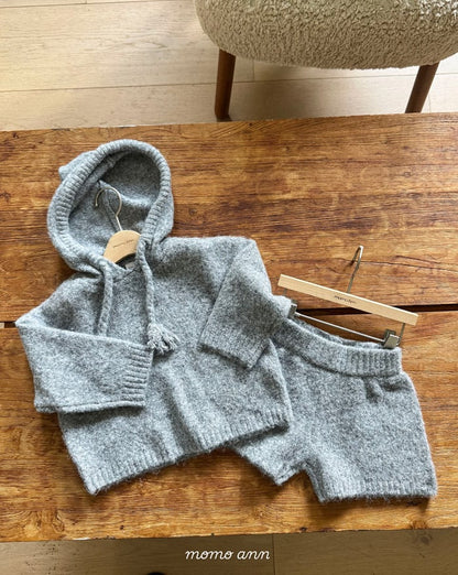 momoann knit hood set (90-125cm)