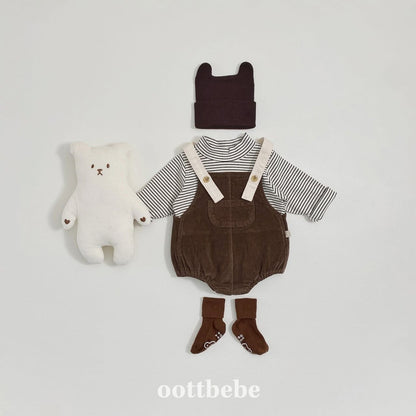 Oottbebe 小口袋吊帶褲 (3-12m)