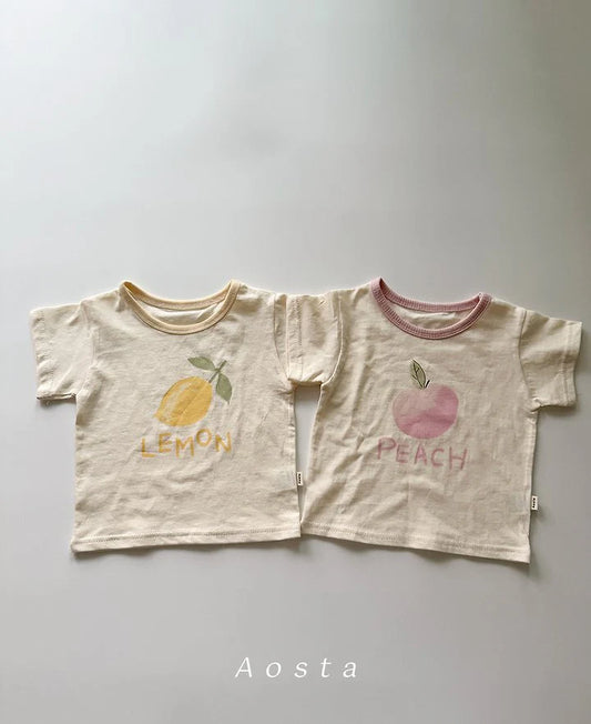 Aosta lemon peach tee (~70-114cm)
