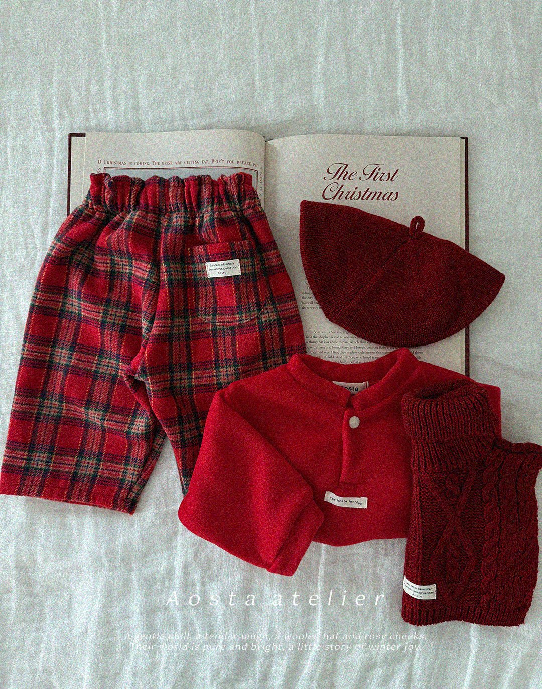 Aosta check pants (~70-115cm)