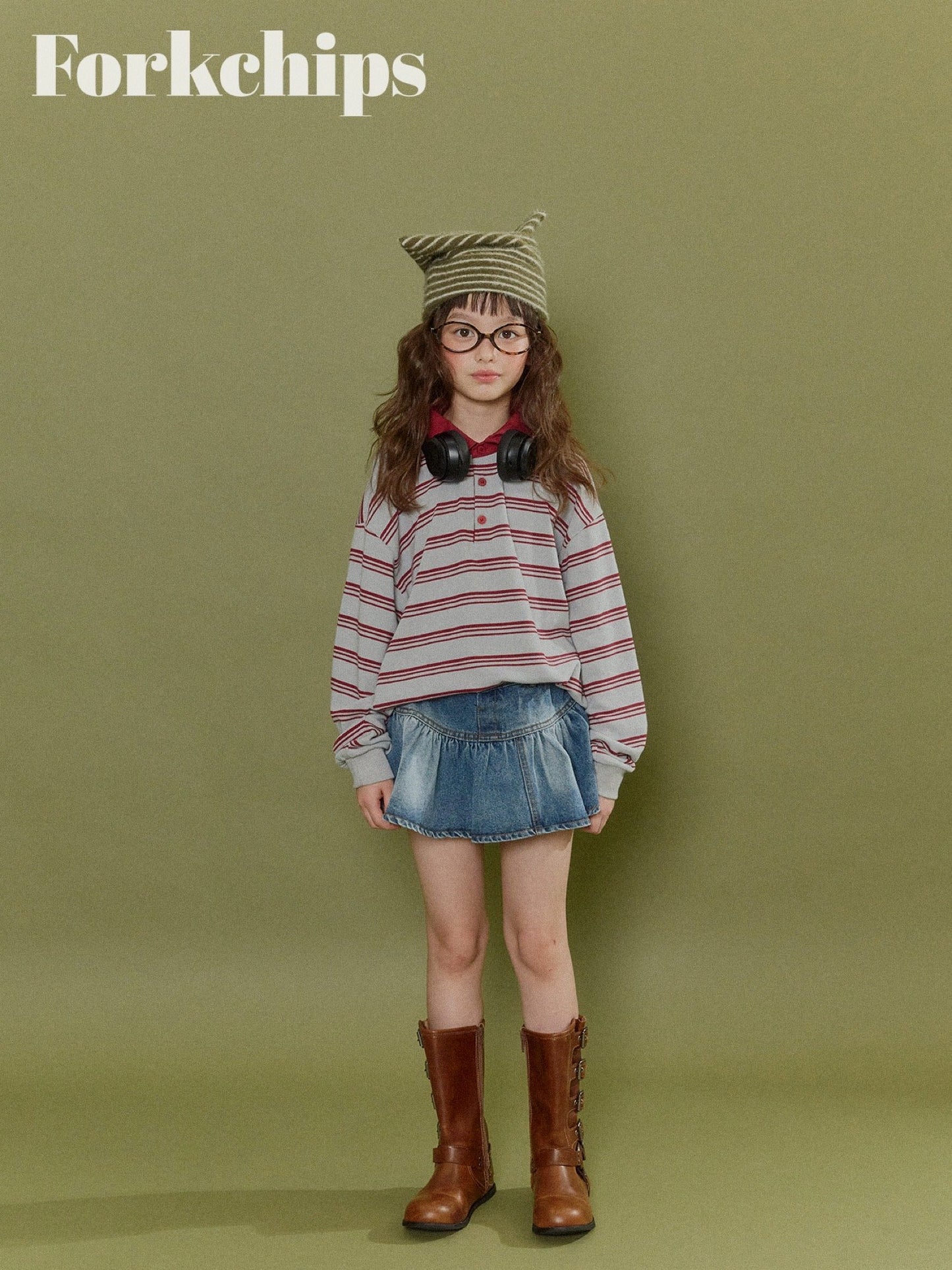 FORKCHIPS wiggle button skirt (95-160cm)