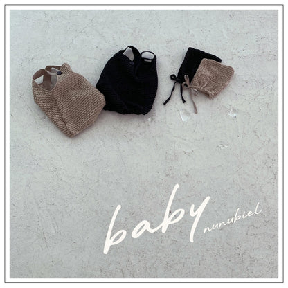 nunubiel blergy romper & bonnet (3-18m)