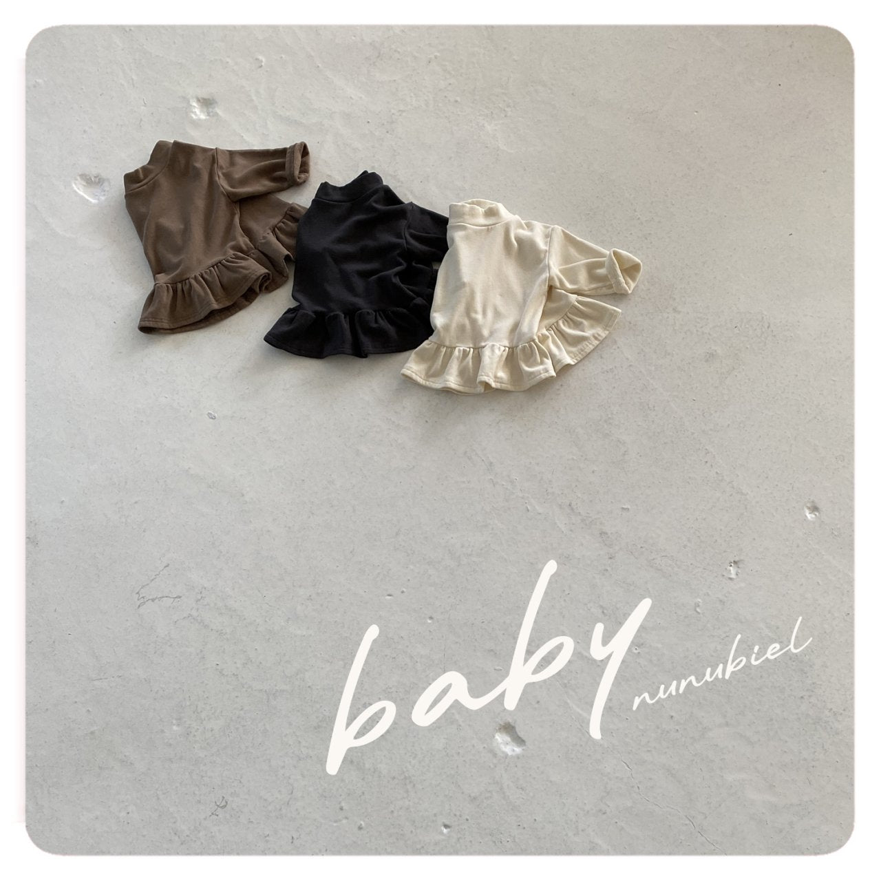 nunubiel bebe winter long t-shirts (3-18m)