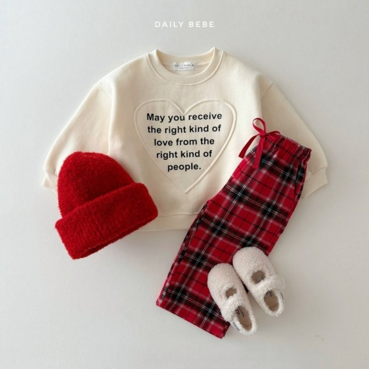 Dailybebe merry check pants (75-140cm)