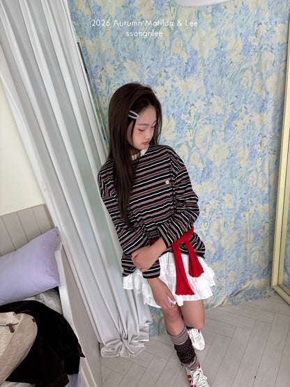 matilda&lee modern nut stripe tee (85-165cm)