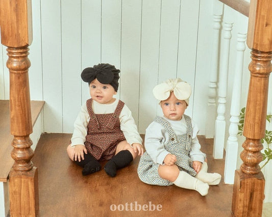oottbebe bloom suspender suit(3-12m)