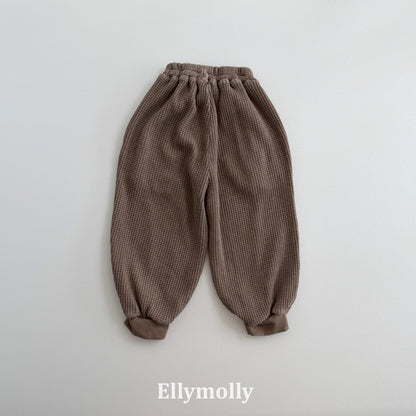 ELLYMOLLY king wafflement jogger pants (90-160cm)