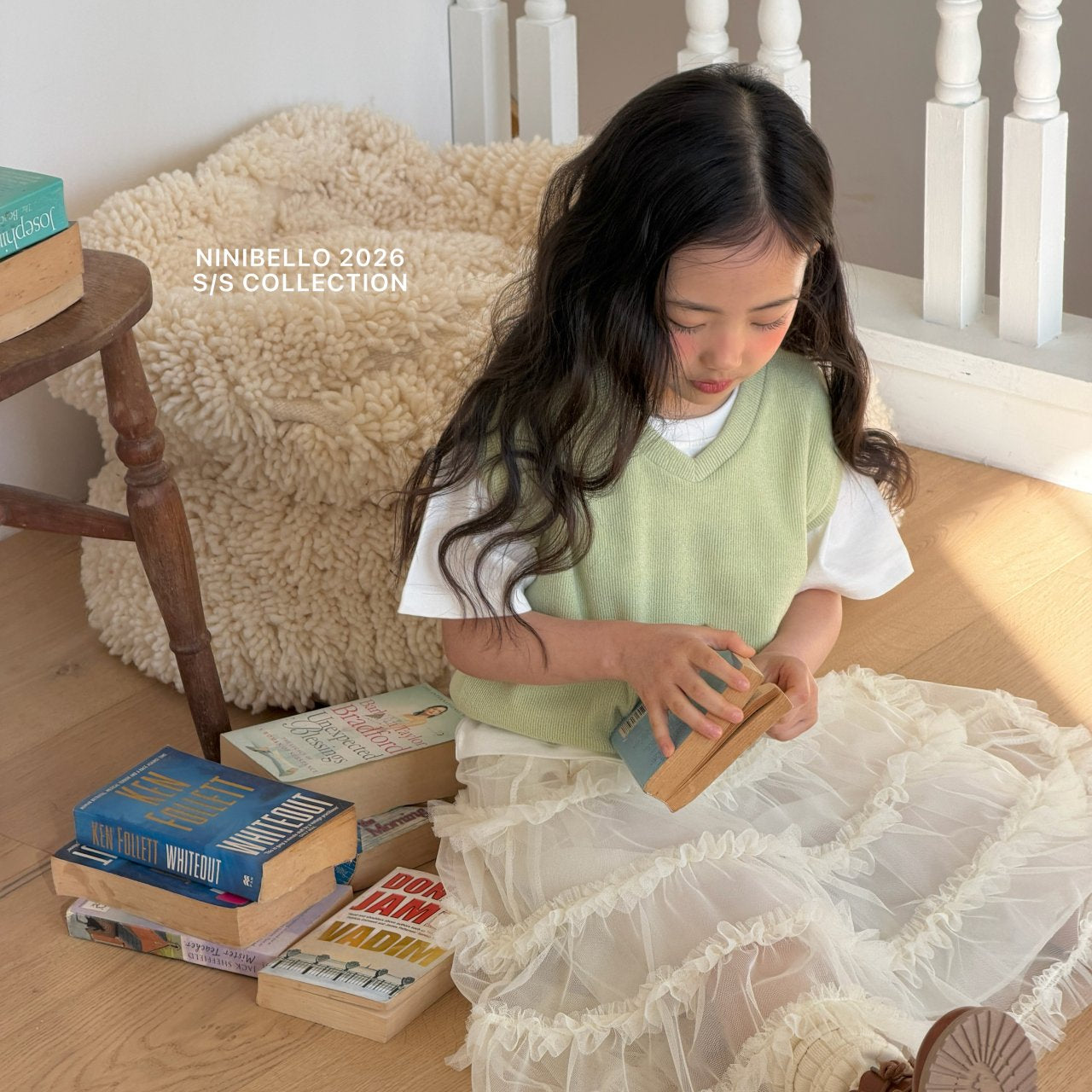 ninibello soft knit vest (80-130cm)