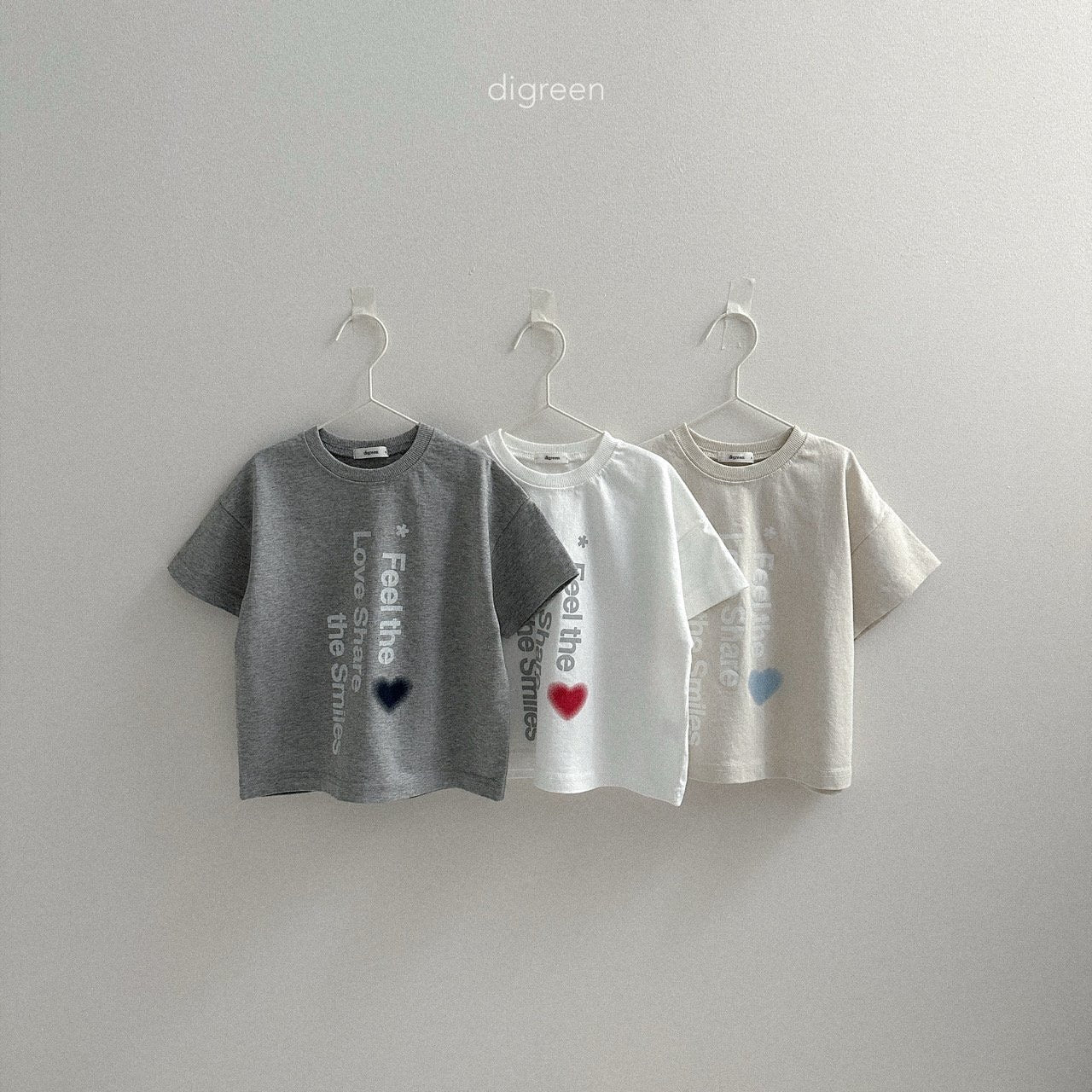 digreen love share t-shirt (90–130cm)