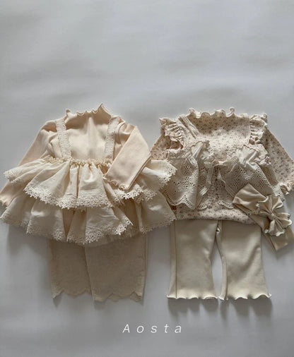 Aosta Lace Tiered Blouse