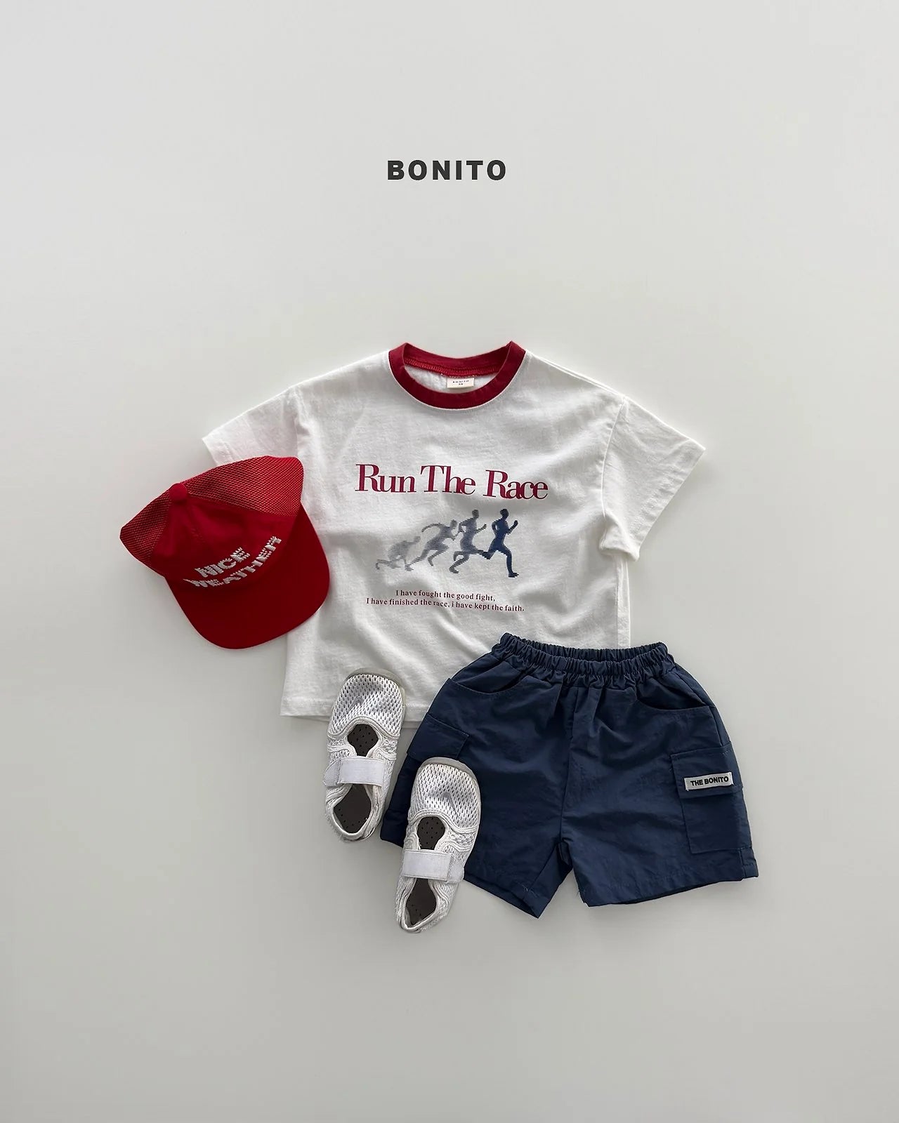 Bonito run the race tee (~80-140cm)