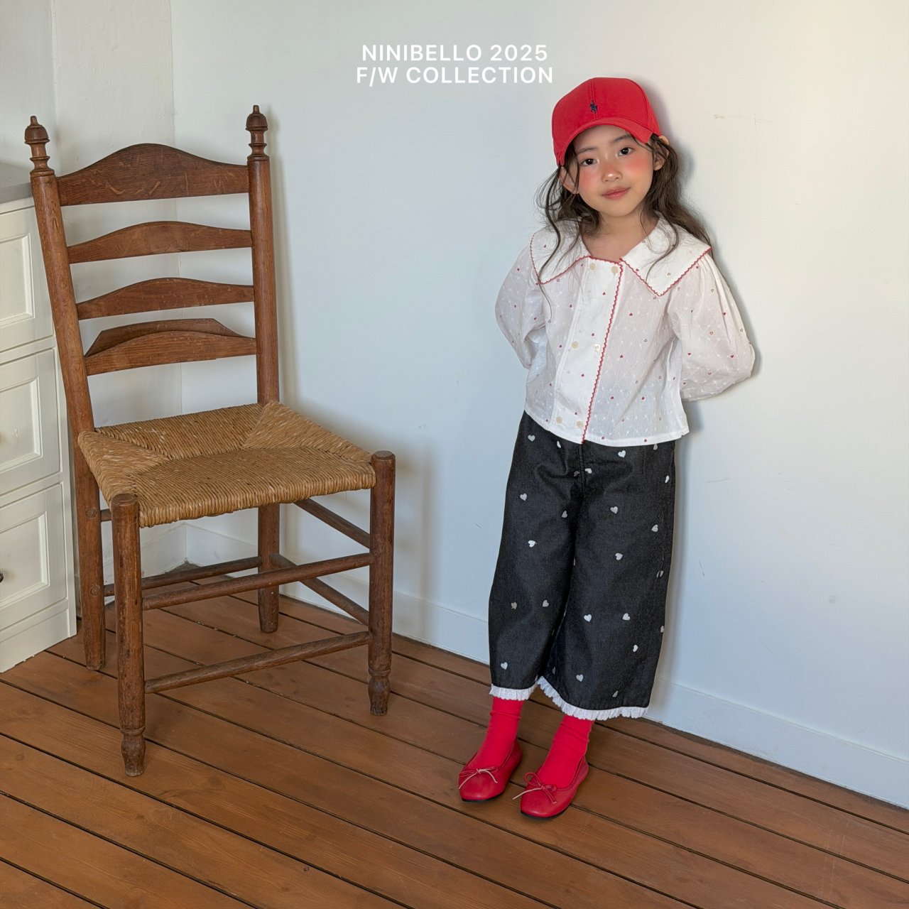 ninibello heart cookie denim pants (80-130cm)