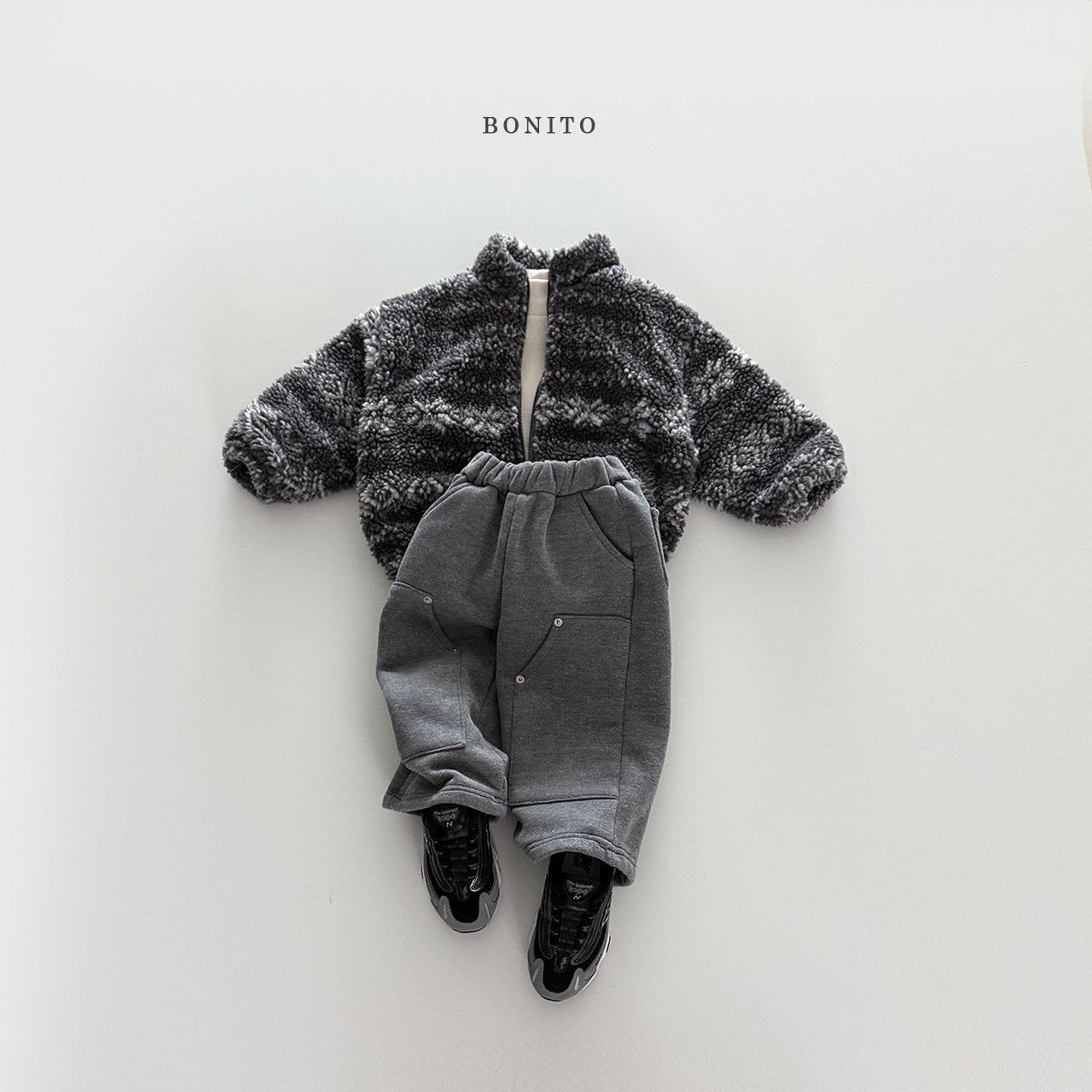 Bonito snowflake tumble zip-up (~80-140cm)