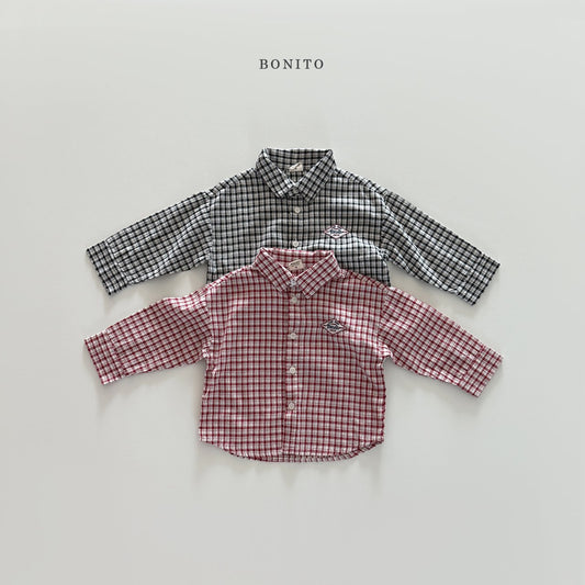 bonito check shirt (~80-140cm)