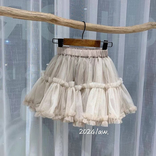 Aiai creamy tutu skirt (kids 90-130cm)