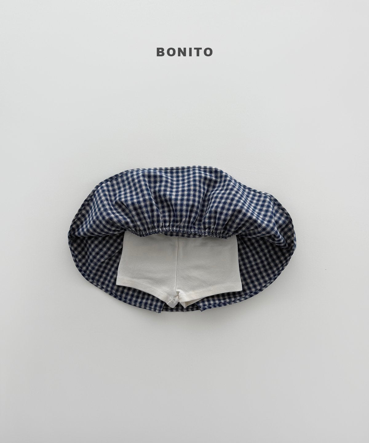 bonito check cancan skirt (~80-140cm)