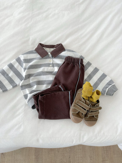 digreen striped collar mtm (85-130cm)