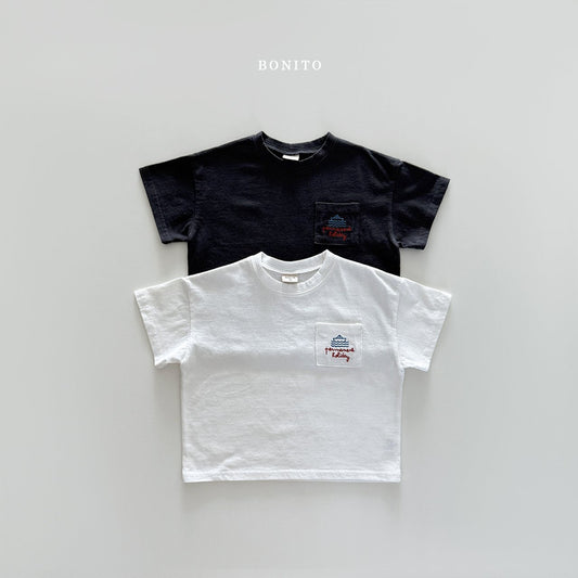 bonito sailboat pocket tee(70-140cm)