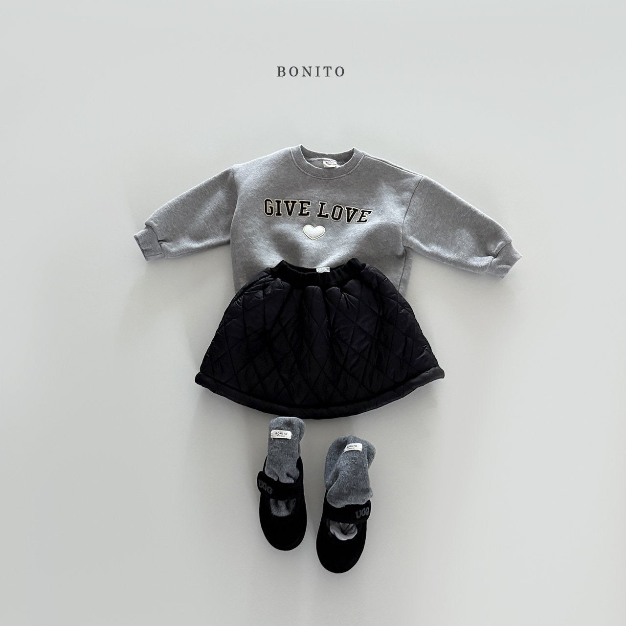 Bonito quilted tumble skirt (~80-140cm)