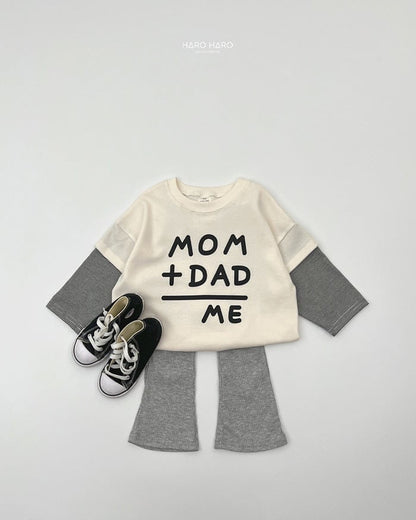 HAROHARO its me layered tee (85-140cm)