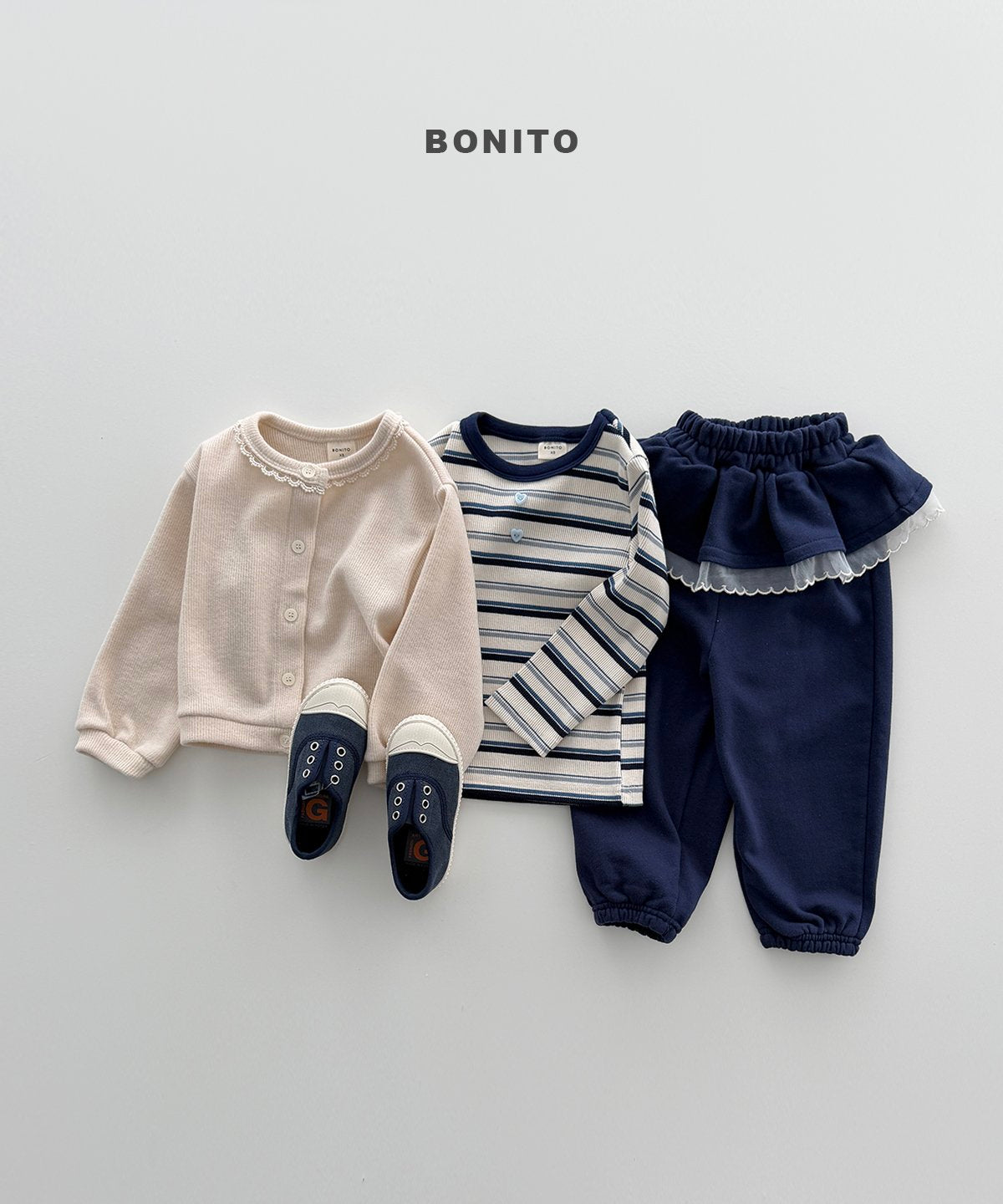bonito frill jogger pants (~80-140cm)