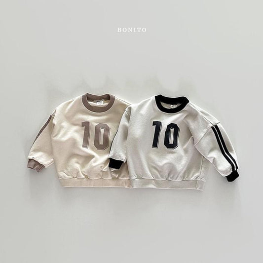 Bonito number 10 sweatshirt (12m-120cm)