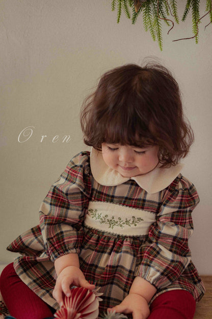 OREN noelia check suit (75-90cm)