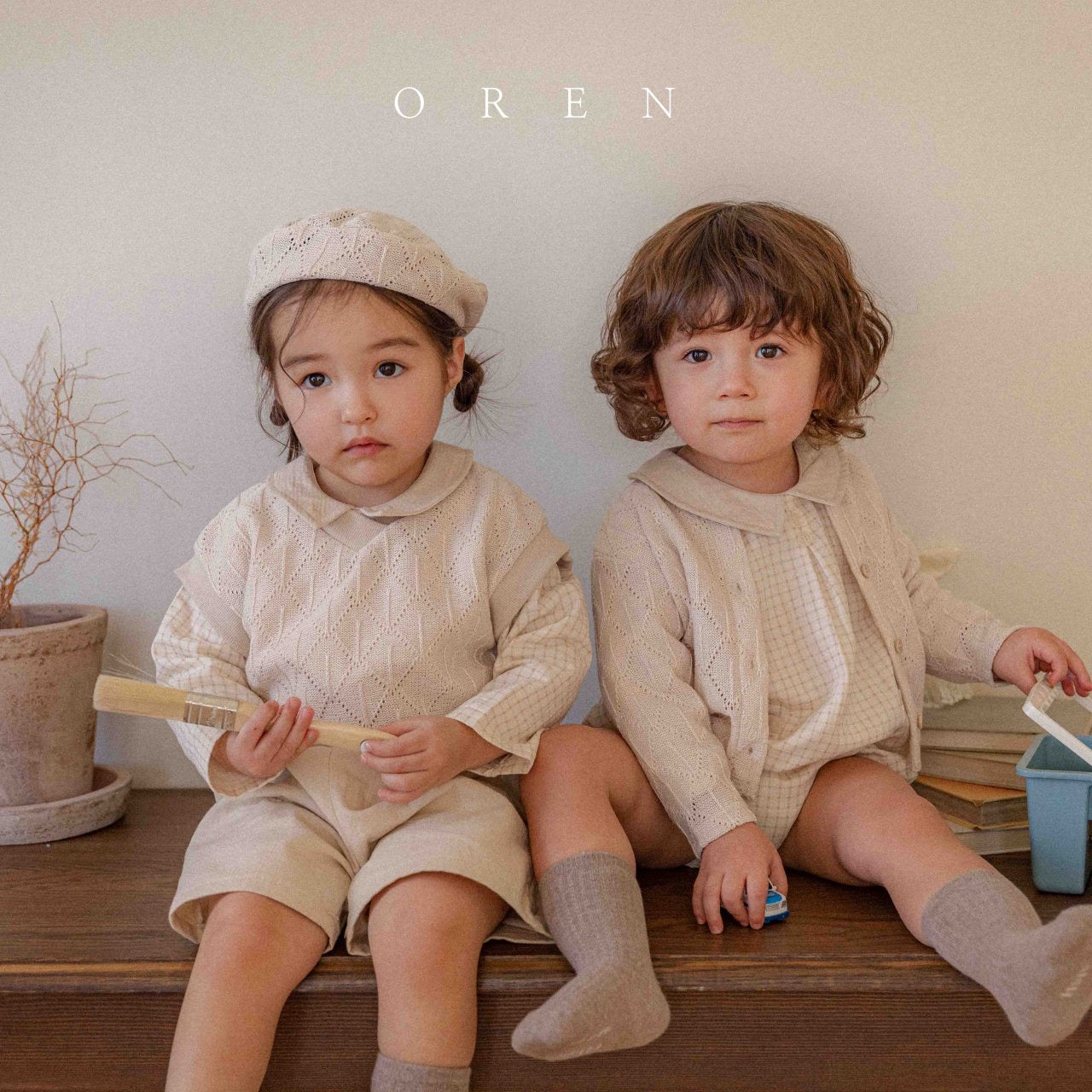 OREN marcel knit vest (75-100cm)