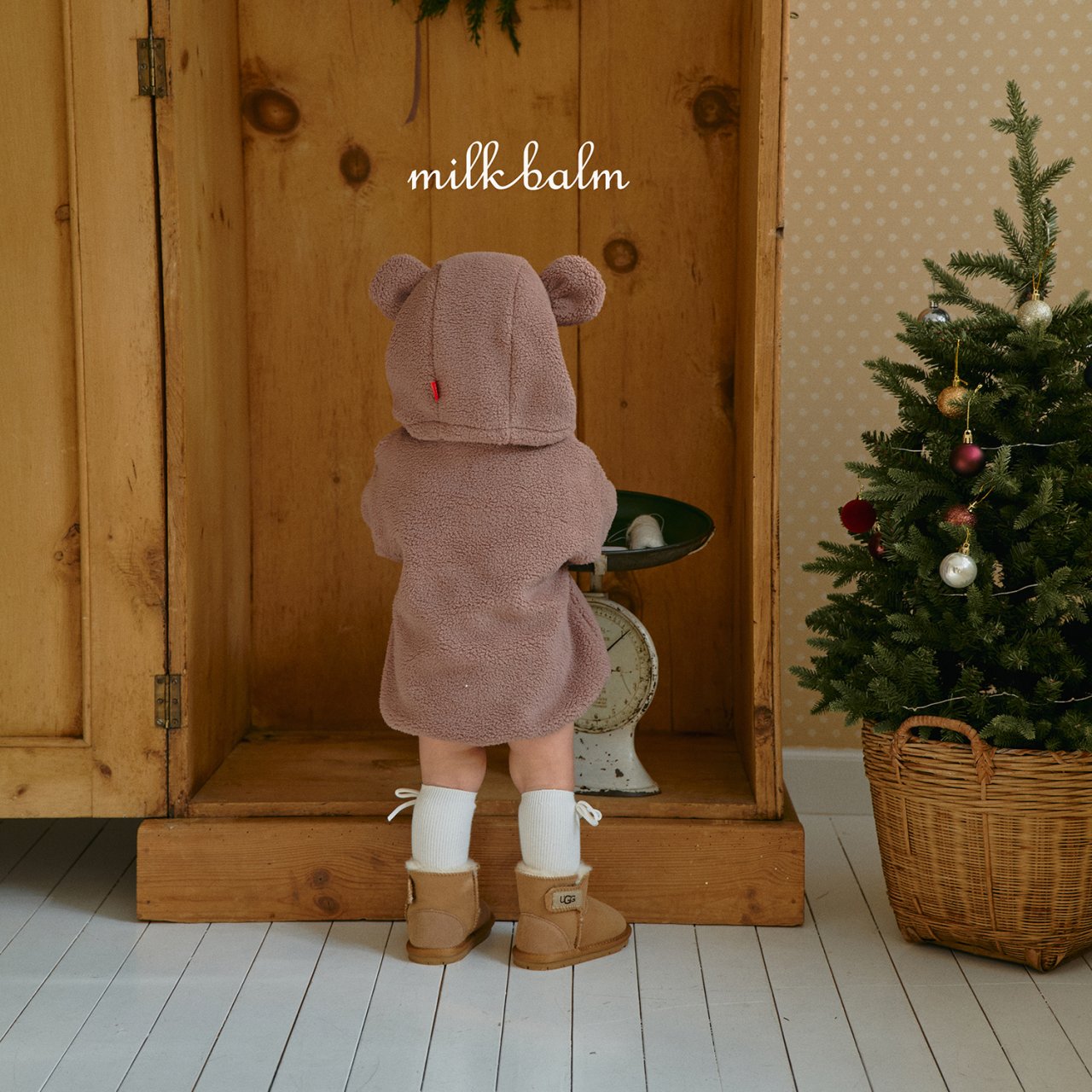 milkbalm bear embroidery suit (3-18m)