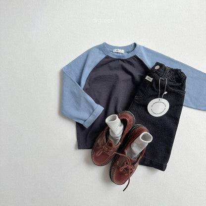 digreen slit raglan t-shirt (90–130cm)