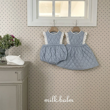 milkbalm laura quilting suit (3-18m)