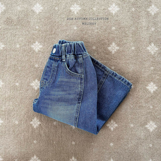 melikey wide denim pants (~80-140cm)