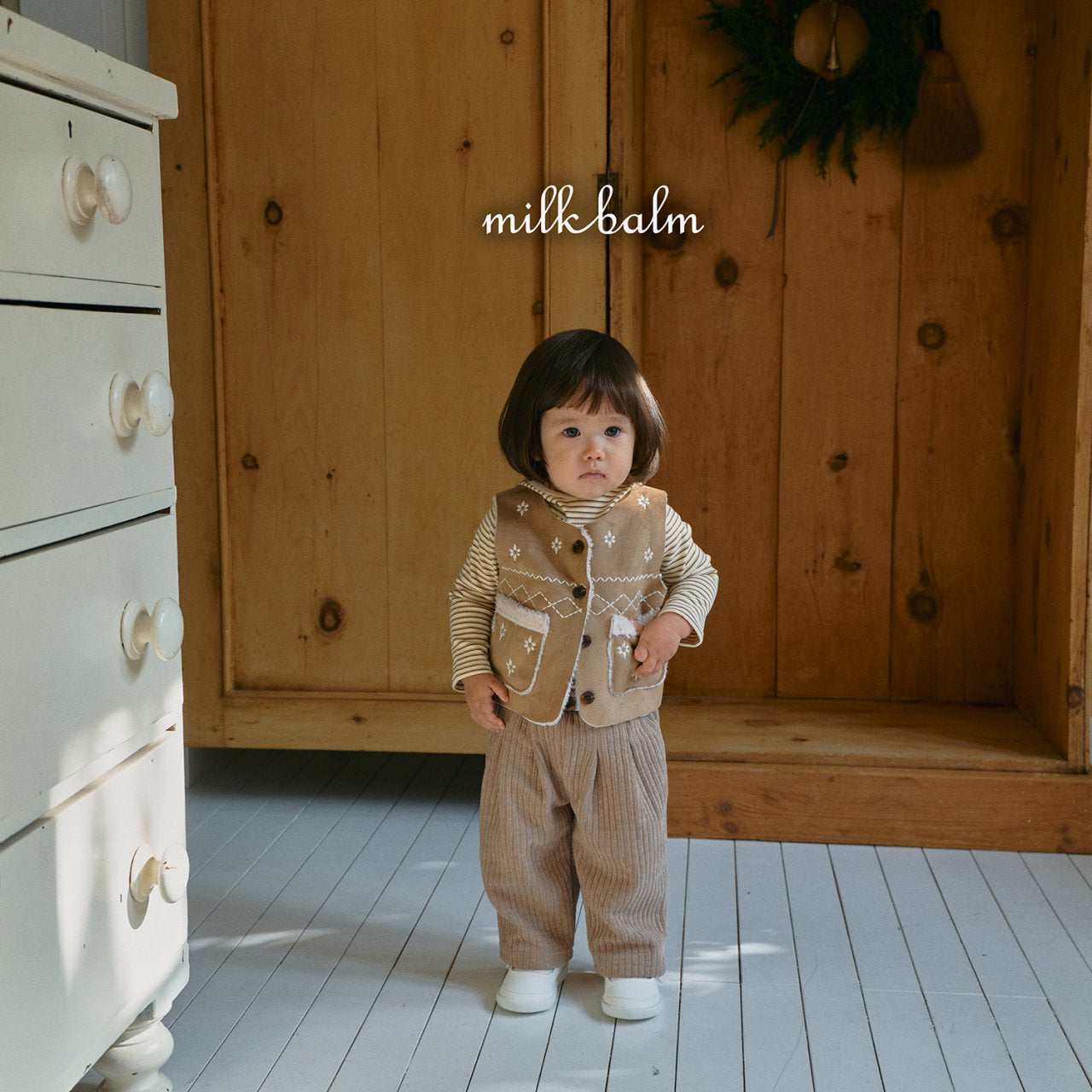 milkbalm snowflake mustang vest (75-125cm)