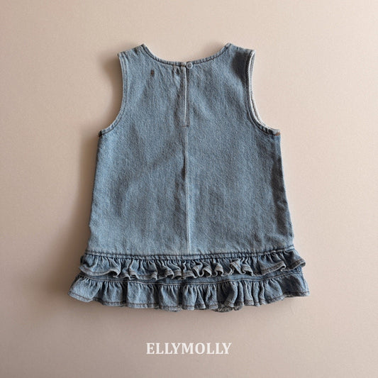 ELLYMOLLY denim little pocket ops (90-145cm)