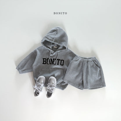 bonito bonito waffle hood set (~80-140cm)