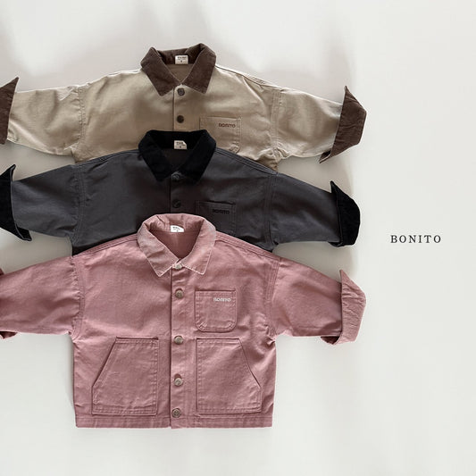 bonito corduroy collar jacket (~80-140cm)