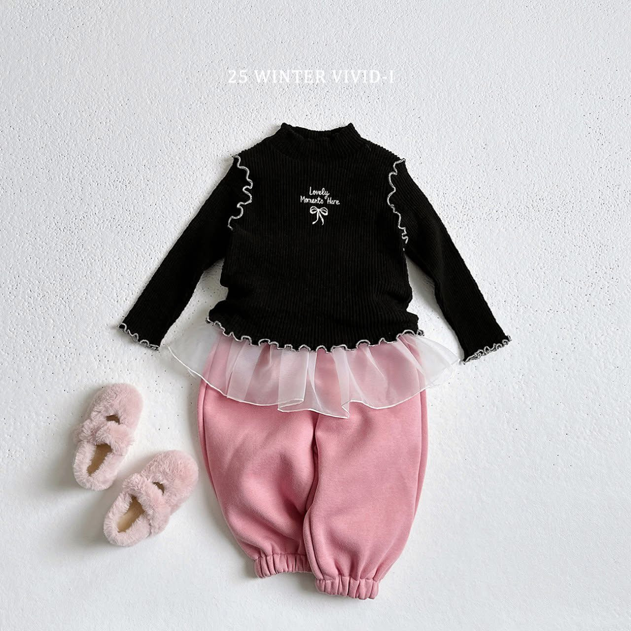 Vivid lovely蝴蝶結上衣 (75-135cm)