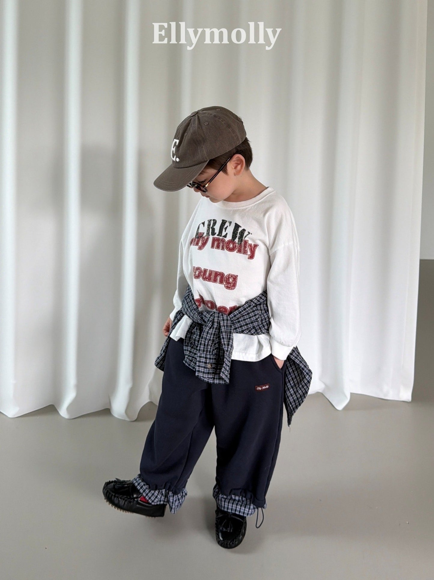 ELLYMOLLY hershey color block pants (90-145cm)
