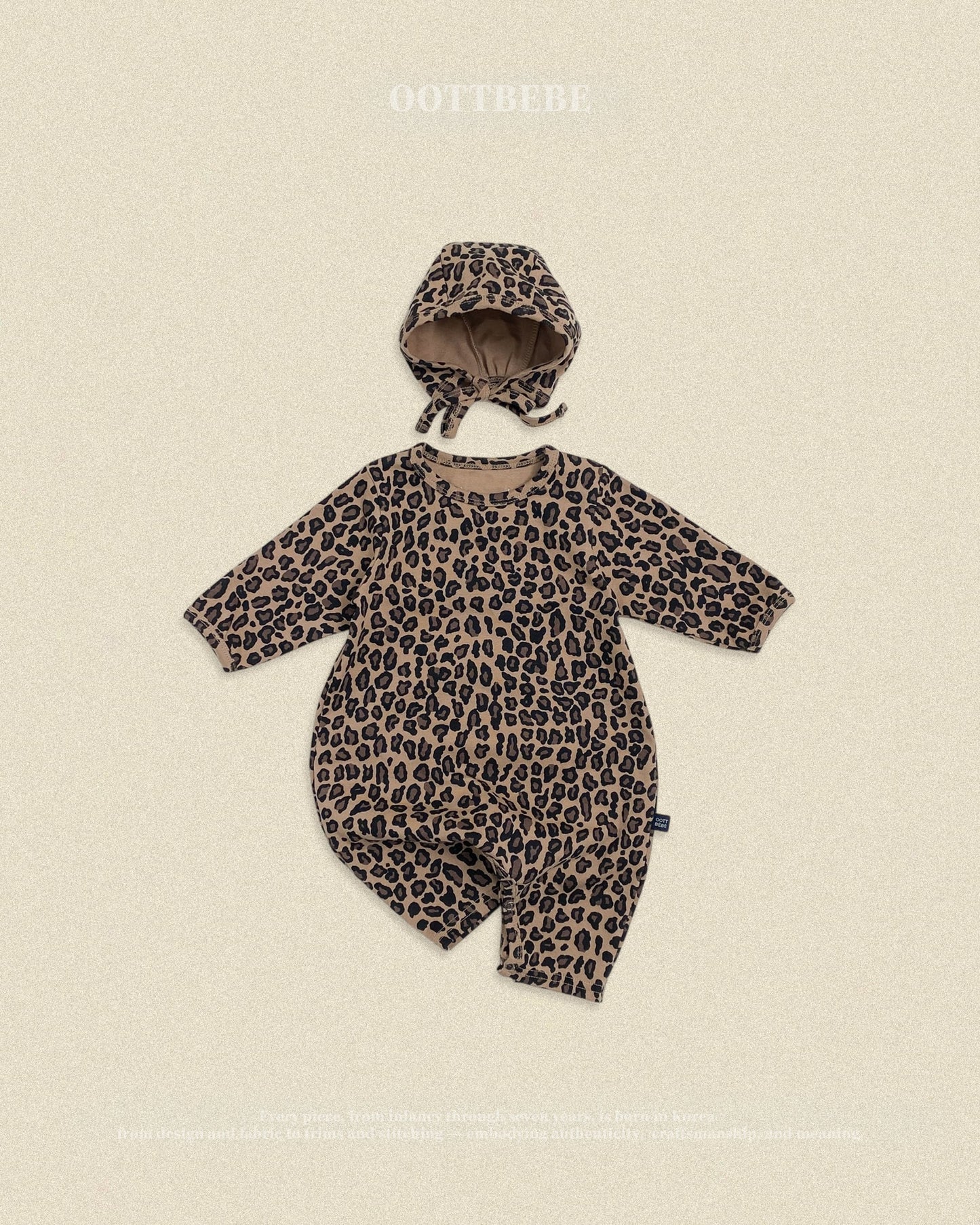 oottbebe little leopard suits SET (0-12m)