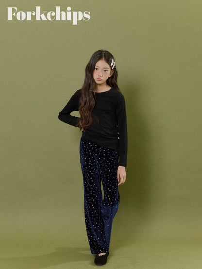 FORKCHIPS bloom velvet pants (95-160cm)