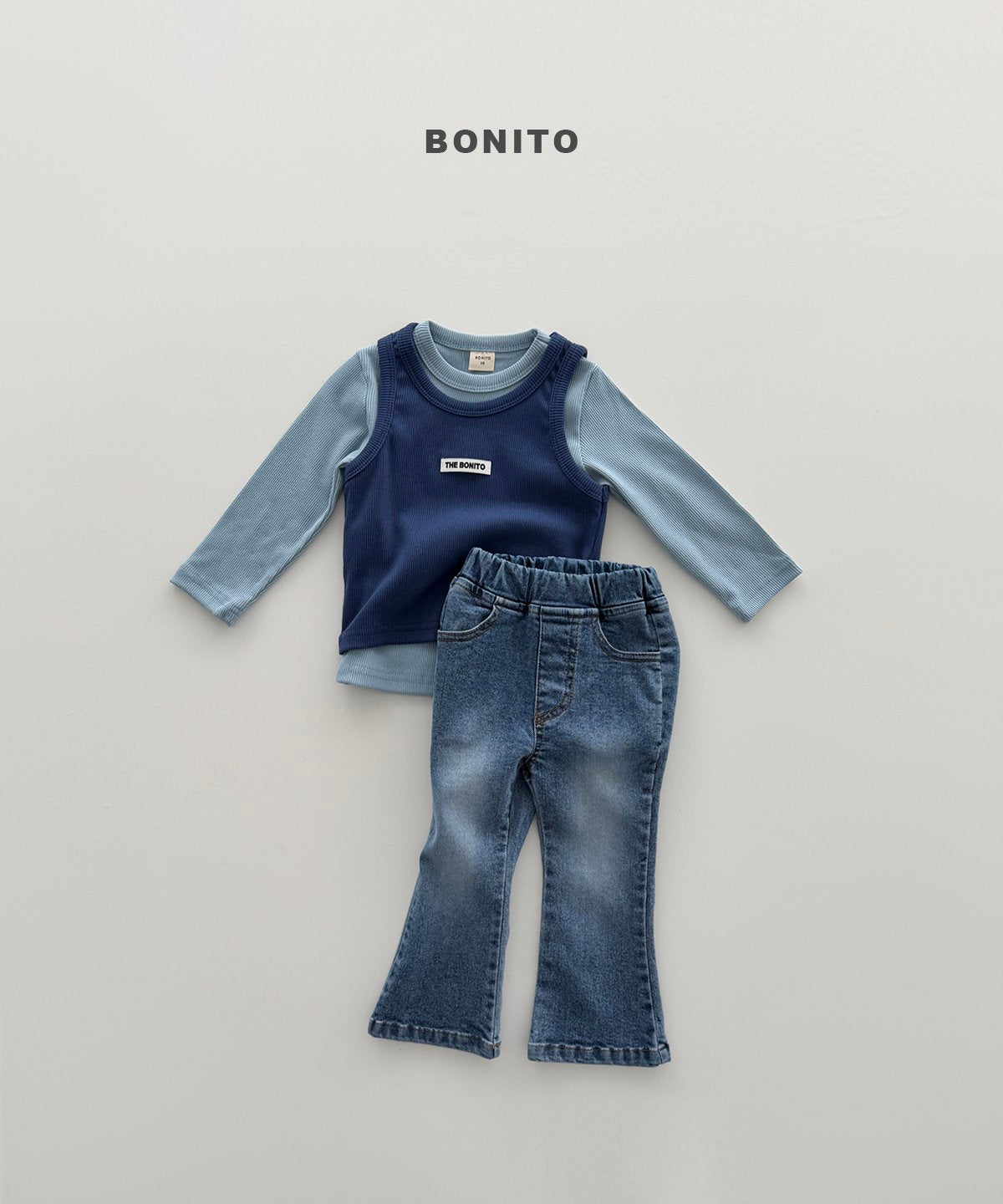 bonito bootcut stretch denim pants (~80-140cm)