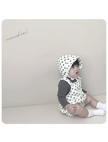 nunubiel dote jump romper & bonnet (3-18m)