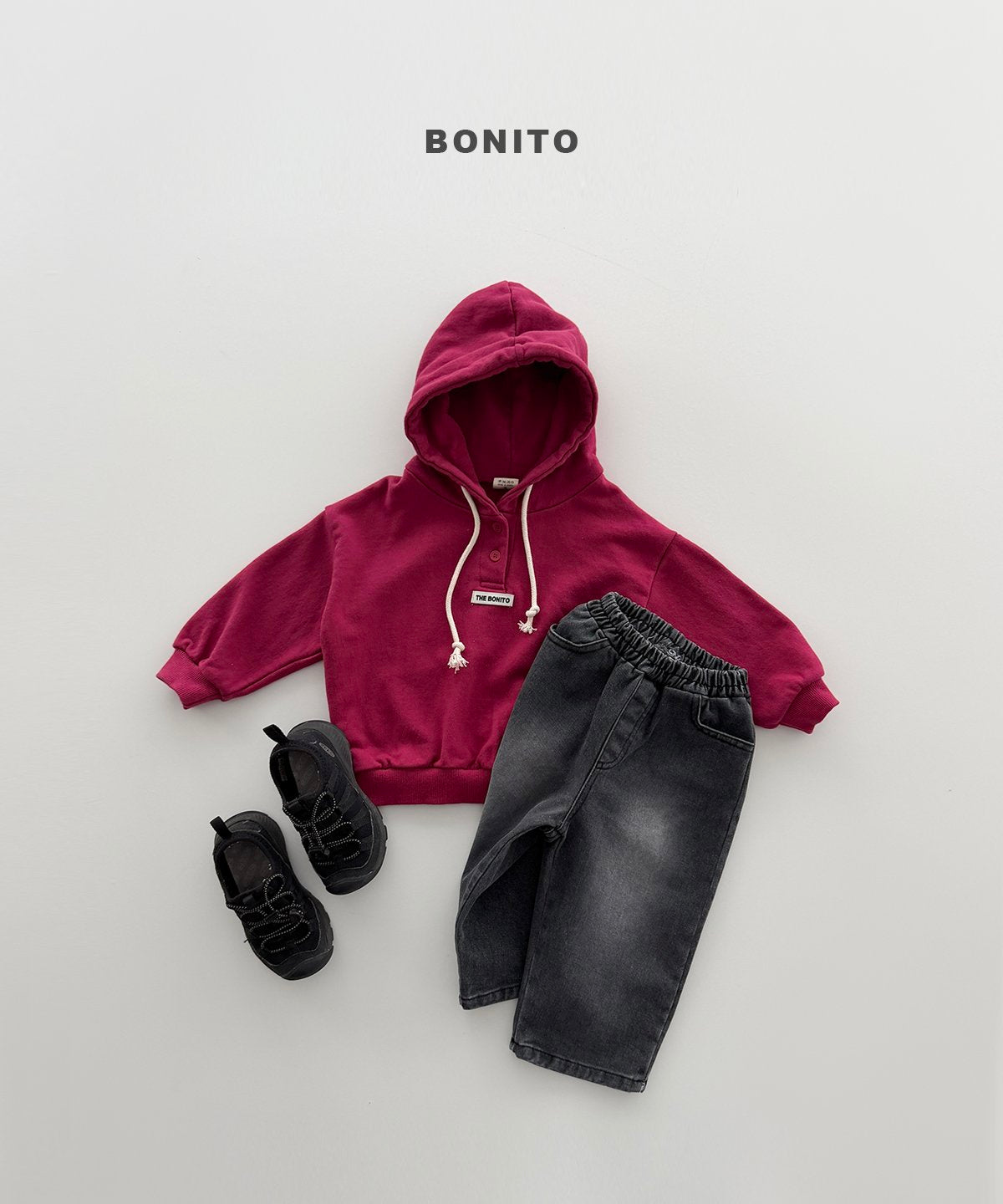 bonito henley hoodie (~80-140cm)