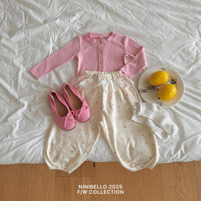 ninibello sugar button cardigan (80–130cm)