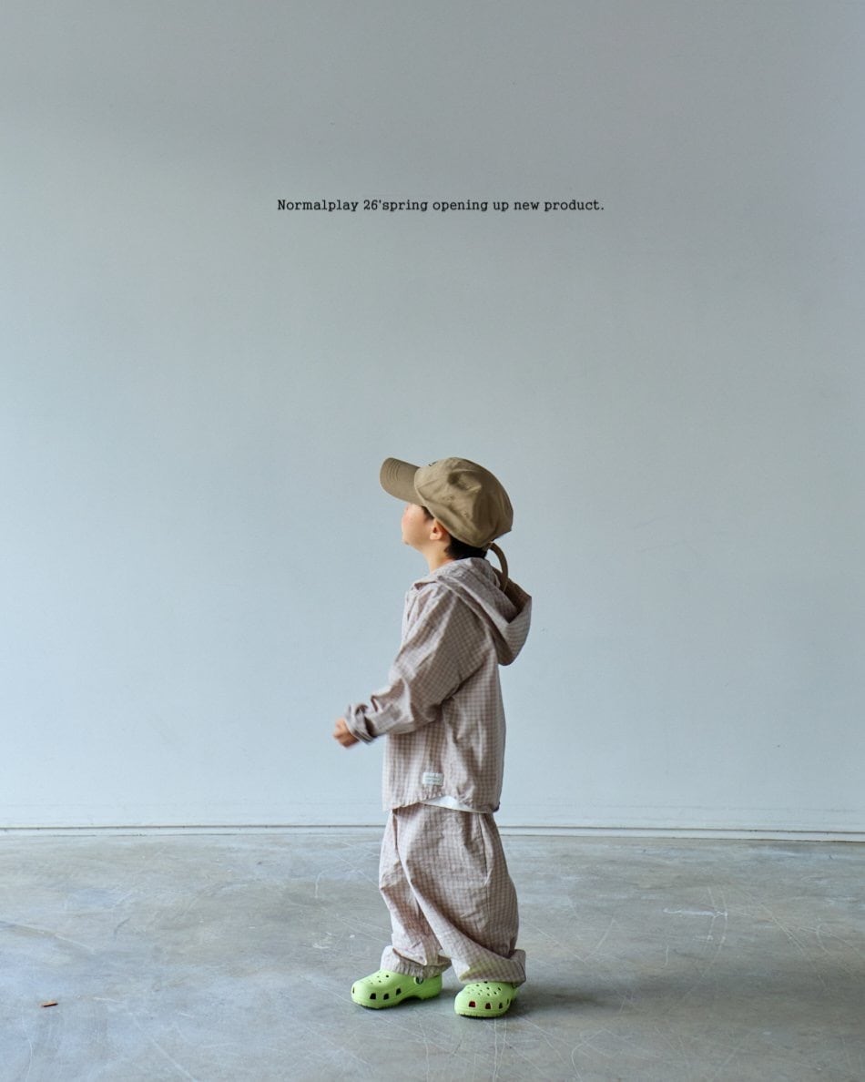 normalplay peterpan check pants (75-140cm)