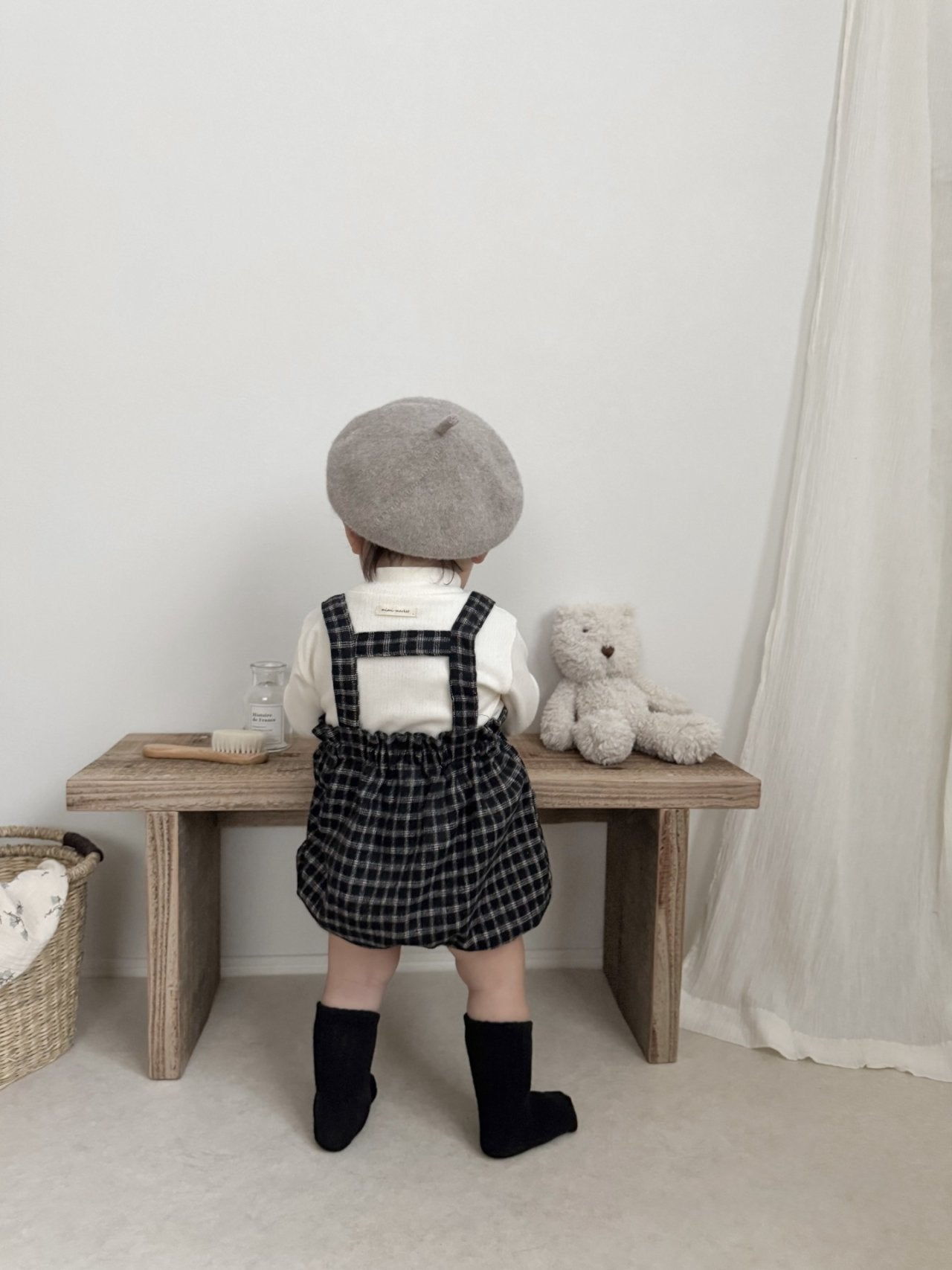 mimi market naive suspender pants (70-85cm)