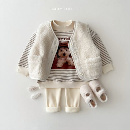 Dailybebe puppy half moon sweatshirt (75-140cm)