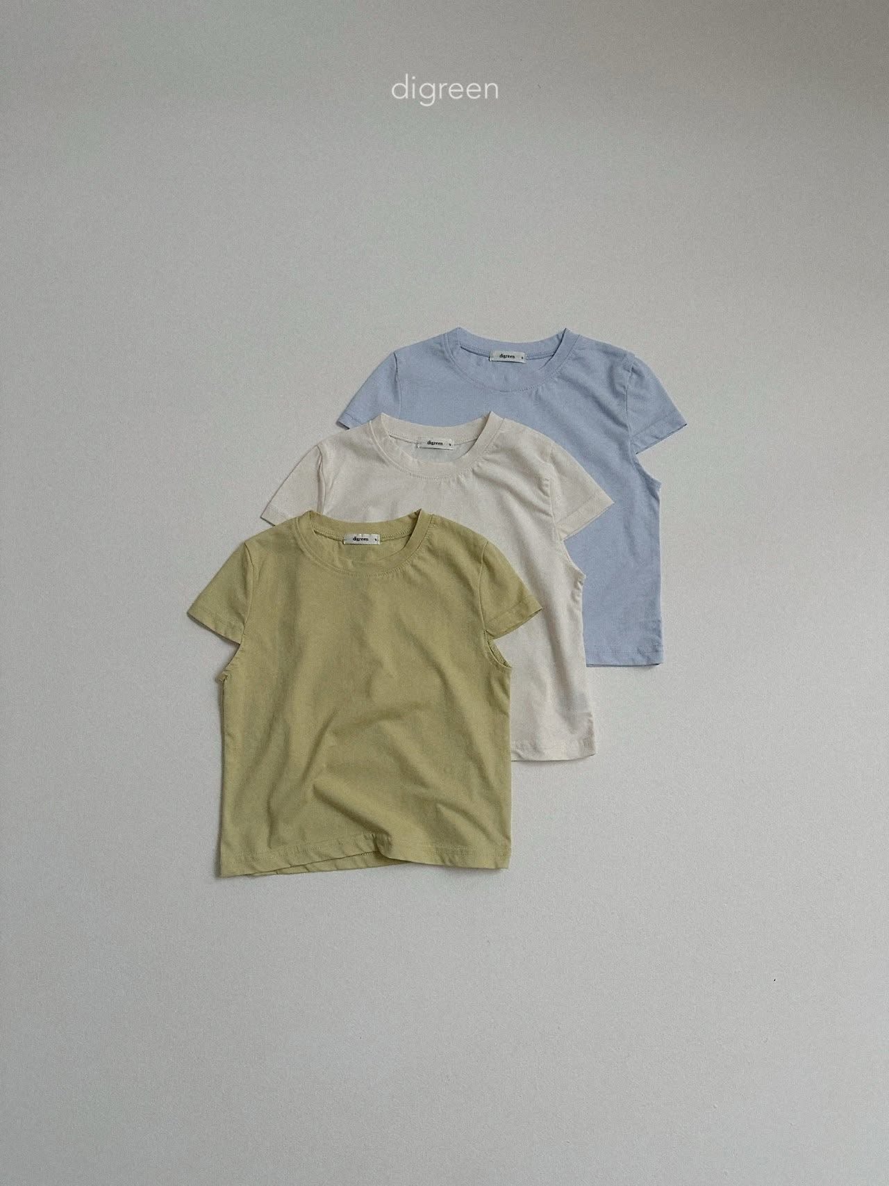 Digreen 素色短袖Tee (85-130cm)