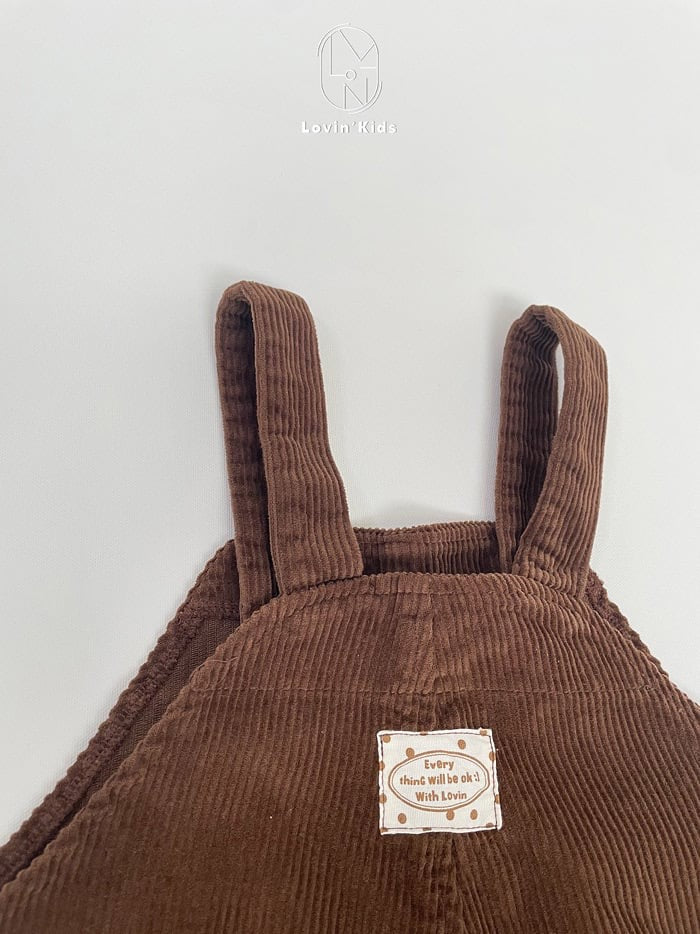 lovin corduroy suspender 6part pants (80-125cm)